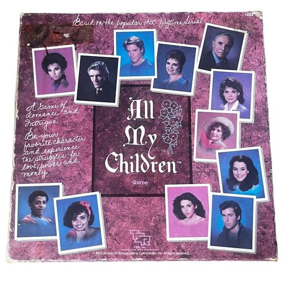 Vintage All My Children Board Game Complete 1985 Soap Opera - Picture 1 of 13